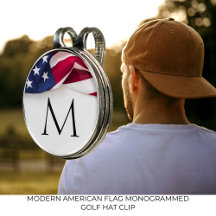 Moderne Amerikaanse Vlag Monogram