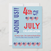 Moderne Amerikaanse vlag Patriottisch 4 juli Kaart (Voorkant)