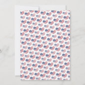 Moderne Amerikaanse vlag Patriottische 4 juli Kaart (Achterkant)