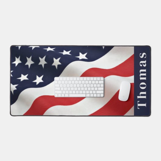 Moderne Amerikaanse vlag - Speciaal patriottisch Bureaumat (Keyboard & Muis)