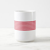 Moderne Amerikaanse vlag sterren strepen 4 juli Koffiemok (Center)