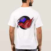 Moderne Amerikaanse vlag T-shirt (Achterkant)