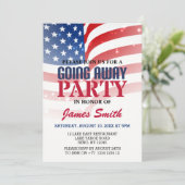 Moderne Amerikaanse vlagpatriottische militairen g Kaart (Staand voorkant)