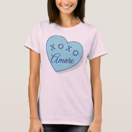 Moderne Amore XOXO Valentijnsdag Mode T-shirt