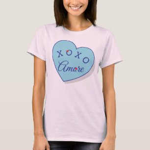 Moderne Amore XOXO Valentijnsdag Mode T-shirt