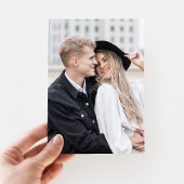 Moderne Ampersand-foto bewaart de datum zwart goud Folie Uitnodiging