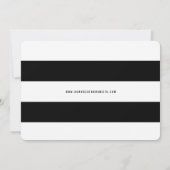 Moderne Ampersand-foto met penseel opslaan Datum Save The Date (Achterkant)