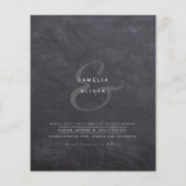 Moderne Ampersand Huwelijksuitnodiging QR Code RSV (Voorkant)