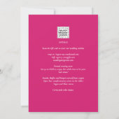 Moderne Ampersand Huwelijksuitnodiging QR Code RSV (Achterkant)