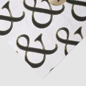 Moderne Ampersand Moderne Monogram Persoonlijk Tissuepapier (Detail)