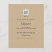 Moderne Ampersand Trouw Uitnodiging QR Code RSVP (Achterkant)