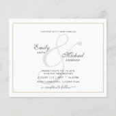 Moderne  Ampersand Typografie Weddenschap QR (Voorkant)