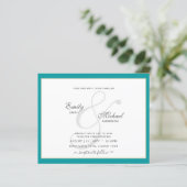 Moderne  Ampersand Typografie Weddenschap QR (Staand voorkant)