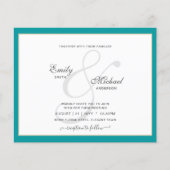 Moderne  Ampersand Typografie Weddenschap QR (Voorkant)