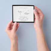 Moderne  Ampersand Typografie Weddenschap QR Flyer (Hand)