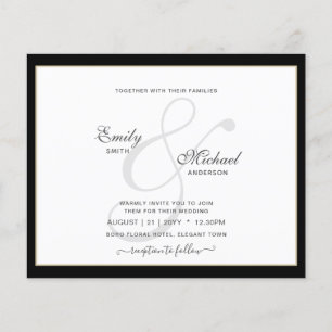 Moderne  Ampersand Typografie Weddenschap QR Flyer