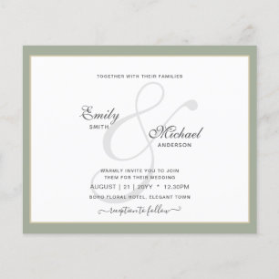 Moderne  Ampersand Typografie Weddenschap QR Flyer