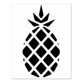 Moderne anananas Silhouette Rubber Art Stempel (Afrduk)