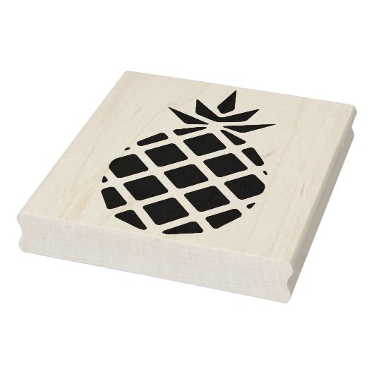 Moderne anananas Silhouette Rubber Art Stempel (Stempel)