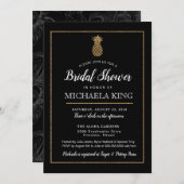 Moderne anananasappelbridale douche-uitnodiging, g kaart (Voorkant / Achterkant)