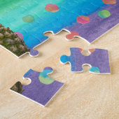 Moderne ananasappelstrips en -spots voor Waterverf Legpuzzel (Zijkant)