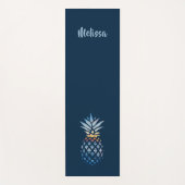 Moderne ananassen op maat yogamat (Voorkant)