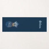 Moderne ananassen op maat yogamat (Voorkant (horizontaal))