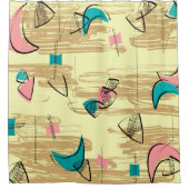 Moderne andelion-klokken uit de middeleeuwen douchegordijn (Voorkant)