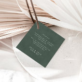 Moderne Anemones & Dusty Green Eucalyptus Wedding Bedankjes Labels