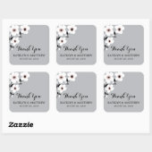 Moderne anemoon | Bruiloft Vierkante Sticker (Vel)