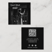 Moderne Angle openhartige fotografie Vierkante Visitekaartje (Voorkant / Achterkant)