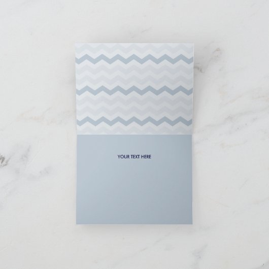 Moderne anker bedankkaart (Binnen)