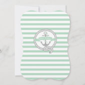 Moderne Anker Nautische Neutrale Baby Douche Kaart (Achterkant)