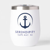 Moderne Ankerboot Logo (Voorkant)