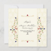 Moderne Annaprashan eerste rijst ceremonie Bedankkaart (Voorkant)