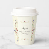 Moderne Annaprashan eerste rijst ceremonie Papieren Bekers (Achterkant)