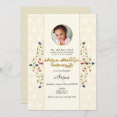 Moderne Annaprashan Eerste Rijstceremonie Foto Kaart (Voorkant / Achterkant)