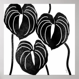 Moderne Anthuriums - poster en digitale afdrukken