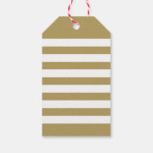 Moderne Antiek gouden kerstfoto met prettig kerstf Cadeaulabel (Achterkant)