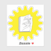 Moderne antiek sculptuur. sticker (Vel)