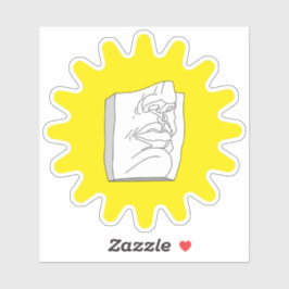 Moderne antiek sculptuur. sticker