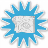 Moderne antiek sculptuur. sticker (Voorkant)