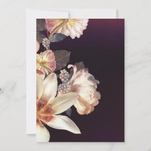 Moderne Antiek uitnodiging voor het huwelijk (Achterkant)