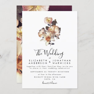 Moderne Antiek  uitnodiging voor het huwelijk