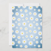 Moderne Any Age Arch Denim Daisies Zomerverjaardag Kaart (Achterkant)