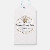 Moderne apiarist honingbij cadeaulabel (Voorkant)