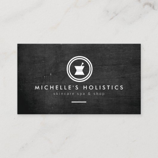 Moderne apotheker Holistische Geneeskunde Zwart Ho Visitekaartje (Voorkant)