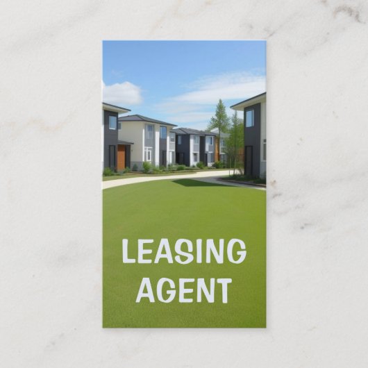 Moderne appartementen Leasing Agent Visitekaartje (Voorkant)