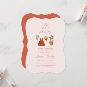 Moderne Appel van Onze Oog Minimale Baby Shower Kaart