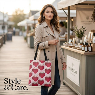 Moderne Apple-illustratie boodschappentas voor dag Tote Bag